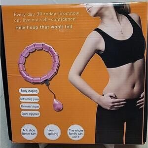 Exercise Hoop - Hula Hoop That Won't Fall, Color Light Teal, New In Box